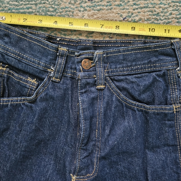 Vintage Hash Bell Bottom Jeans 70s - Picture 3 of 8
